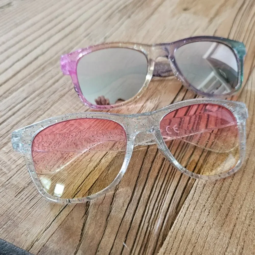 Girls Glitter Mirror Lense Sunglasses Bundle New
